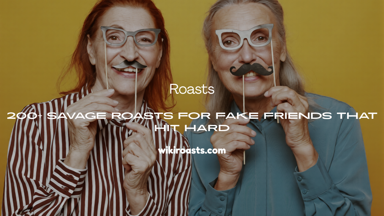 Savage Roasts for Fake Friends